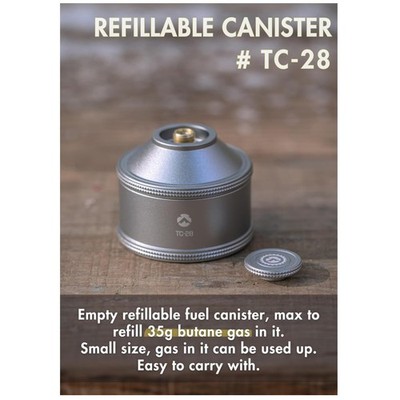Lightweight Camping Gas Refill Silver