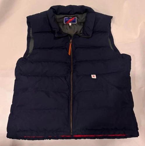 Best Made Co Vest Size L Large Navy Blue Quilted Puffer Full Zip Front Zipper image 2