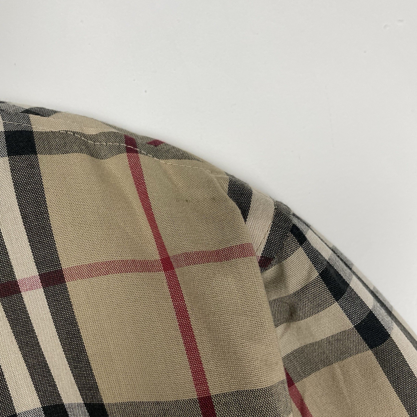 Burberry Nova Check Jacket Vintage Reversible Harrington Coat Beige Blue 50 L image 7