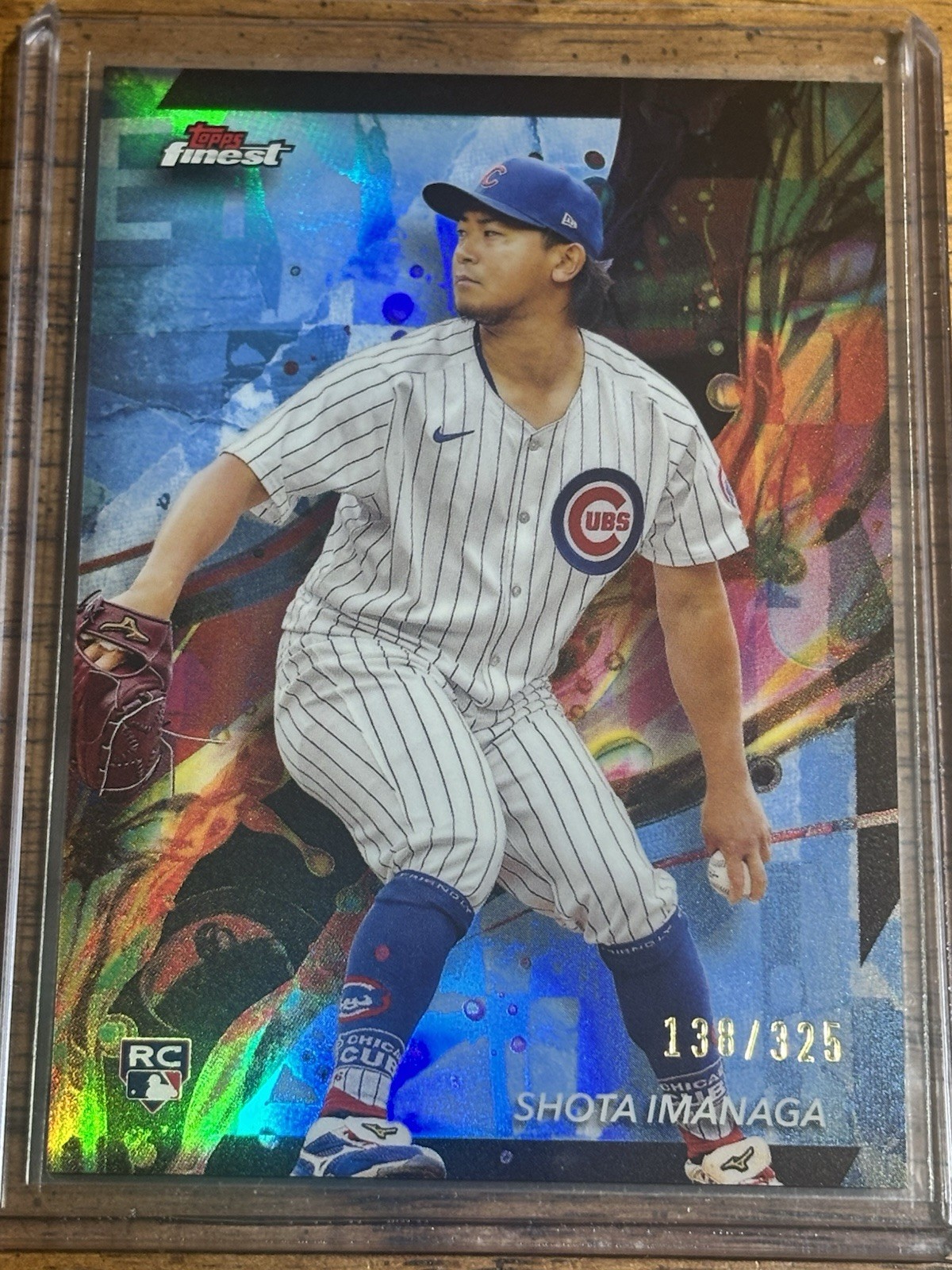 2024 Topps Finest - Common Shota Imanaga #45 Sky Blue Refractor /325 (RC)