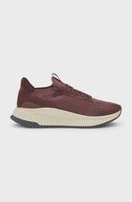 Mens BOSS Trainers Dark Red Casual Sneakers With Logo TTNM Evo Slon - Size 9