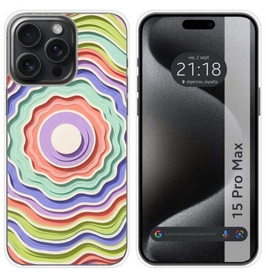 Tumundosmartphone Silikonhülle für iPhone 15 Pro (6.1) TPU Splash Design