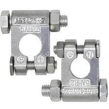 Battery Terminal Connector Heavy Duty Top Post Marine Ends Clamp Set Lead Alloy