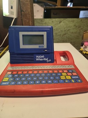 Vintage Vtech Whiz Kid Talking Plus Educational Computer 1991. No Power Cord. 