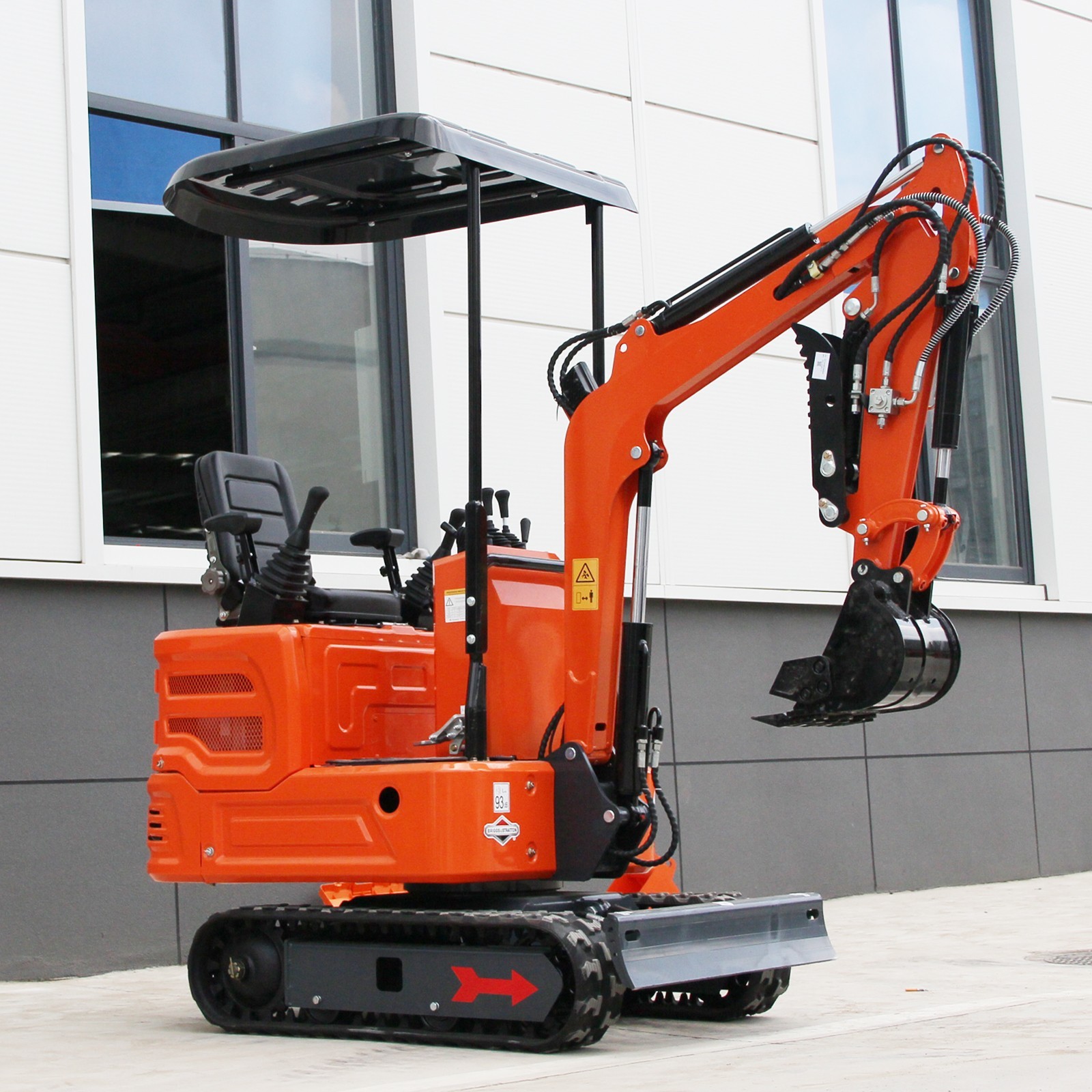 1 TON Mini Excavator 13.5 HP B&S Engine Tracked Digger Hydraulic joystick2025new