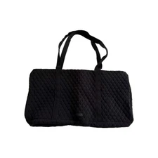 Vera Bradley XL Traveler Duffel Bag Classic Black Microfiber Gym Large