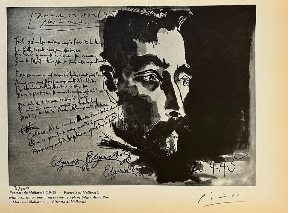 Pablo Picasso, Litografía Original Firmada a Mano con Certificado de Autenticidad y Valoración de $3,500 Foto 2 de 4
