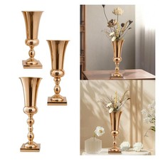 Gold Vase Centerpieces Vase Wedding Flower Trumpet Vase Trumpet Flower Vase for