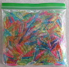 Lite Brite Light Bright Replacement Pegs Multicolored Plastic 1" Blunt End