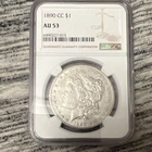 Morgan Dollar 1890 Carson City $1 Silver Coin NGC AU53 Circulated KM#110