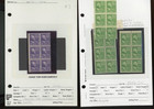 US stamp EFO partial Plate # Prexie coil Pairs booklet panes arrow  cv 327 (goo8 — photo 1