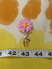 Sunflower Pin Brooch Enamel Pink Gold Tone Daisy Flower Fashion Jewelry New