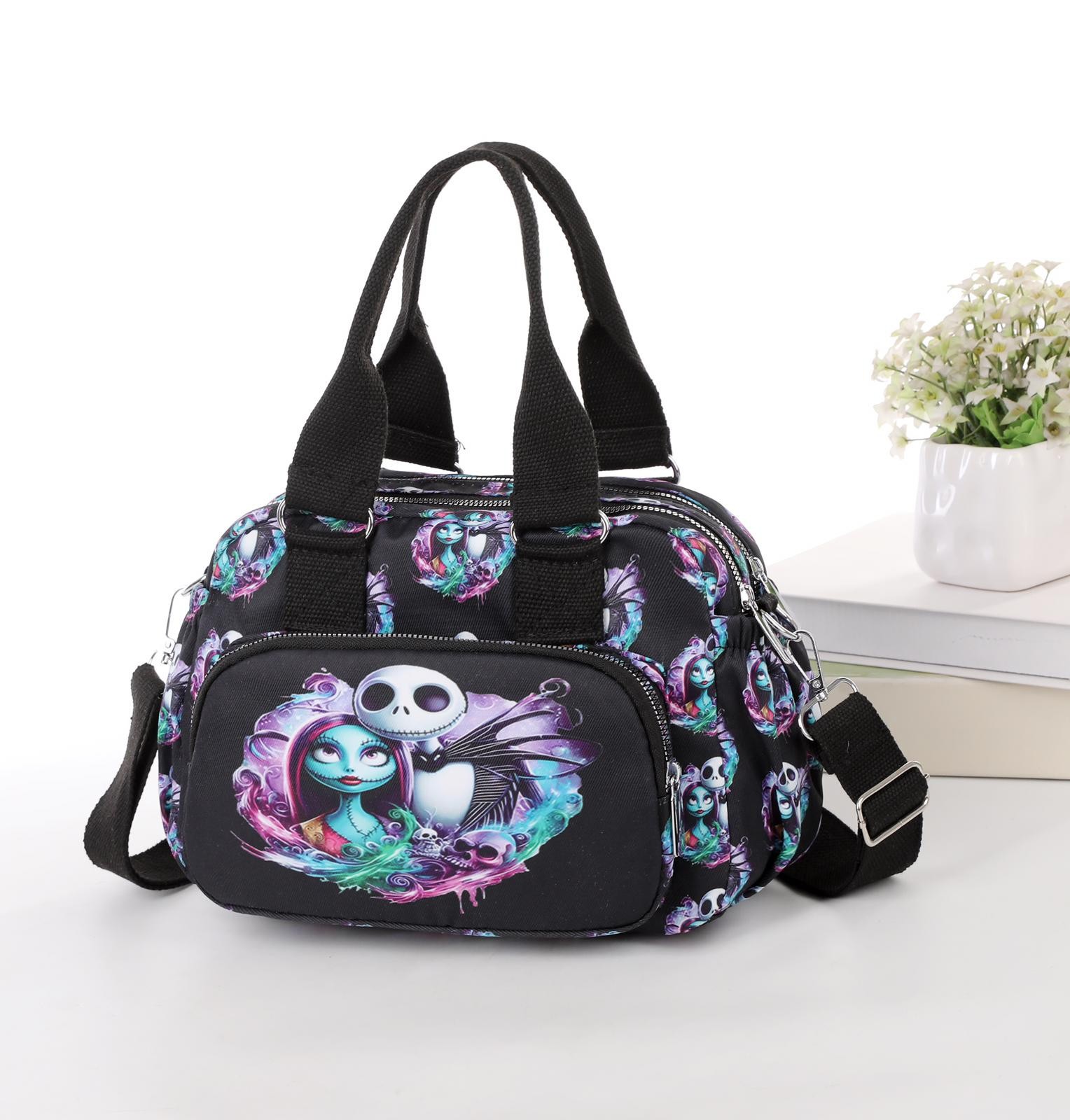 PONY Borsa donna doppio manico stampata con pieghe donna corpo incrociato 2502