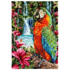 Herrschners  Tropical Macaw Latch Hook Kit