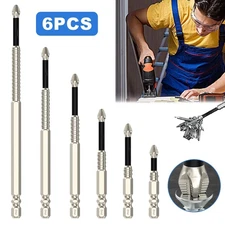 6X High-Magnetic Screwdriver Drill Bit Set