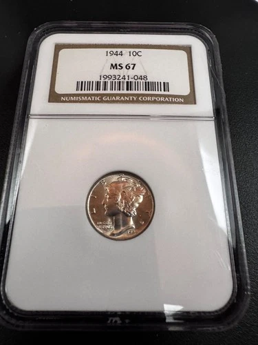 1944-D Mercury Silver Dime NGC MS 67 FB