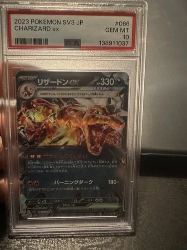 Charizard Ex 2023 Pokemon Japanese Sv3-Ruler Of The Black Flame #066/108 PSA 10