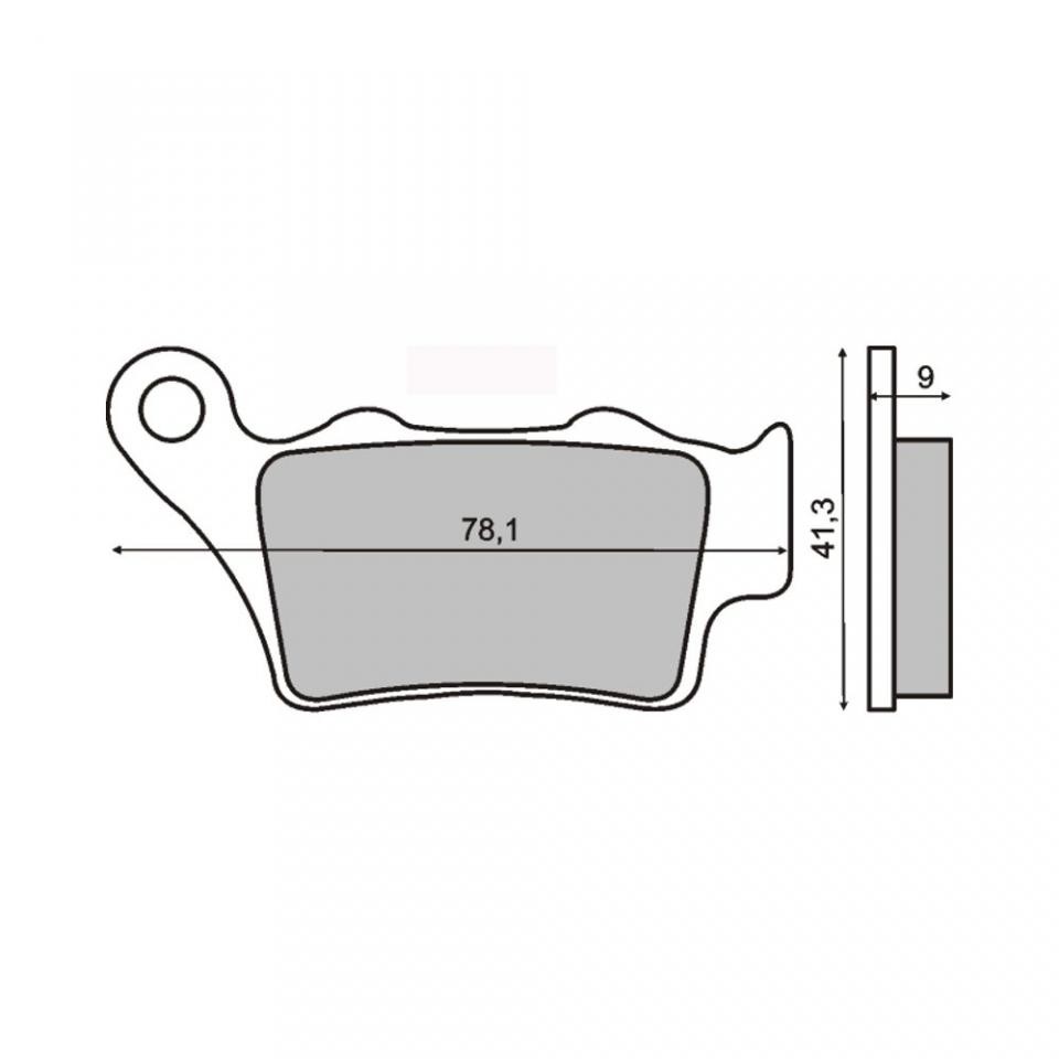 Plaquette de frein RMS Aprilia 1200 Dorsoduro compatible modèles 2010 à 2016