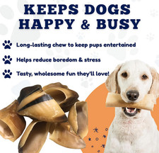 Amazing Dog Treats Premium Cow Hooves for Dogs 25 pc/pk - Safe Cow Hoof Dog