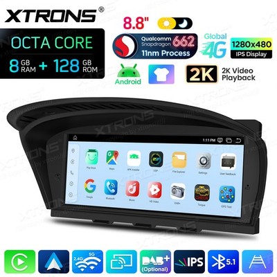 8.8'' for BMW 5Series E60 E90 CIC 2005-2008 Qualcomm 128G Car Android 14 CarPlay