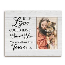 Pet Memorial Picture Frame 4x6, If Love Could Have Kept You Here Picture Fram...