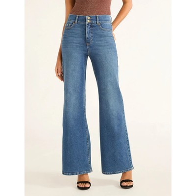 SOFIA VERGARA - SIZE: 14 - Super High Rise Margot Wide Leg Jeans W/ 32.5'' Inseam