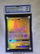 2019 Pokemon Sun & Moon Hidden Fates Tapu Lele GX #SV94/SV94 ISA 10