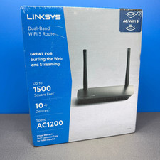LINKSYS DUAL-BAND DUAL BAND WIFI 5 ROUTER E5400 AC1200 WI-FI INTERNET NEW SEALED