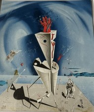 Salvador Dal&iacute; Stone Lithograph 1929 Free Shipping Matted, Framed, signed