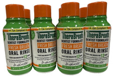 TheraBreath Fresh Breath Dentist Formula Oral Rinse Mild Mint 3 Fl Oz-8 Pk 05/28