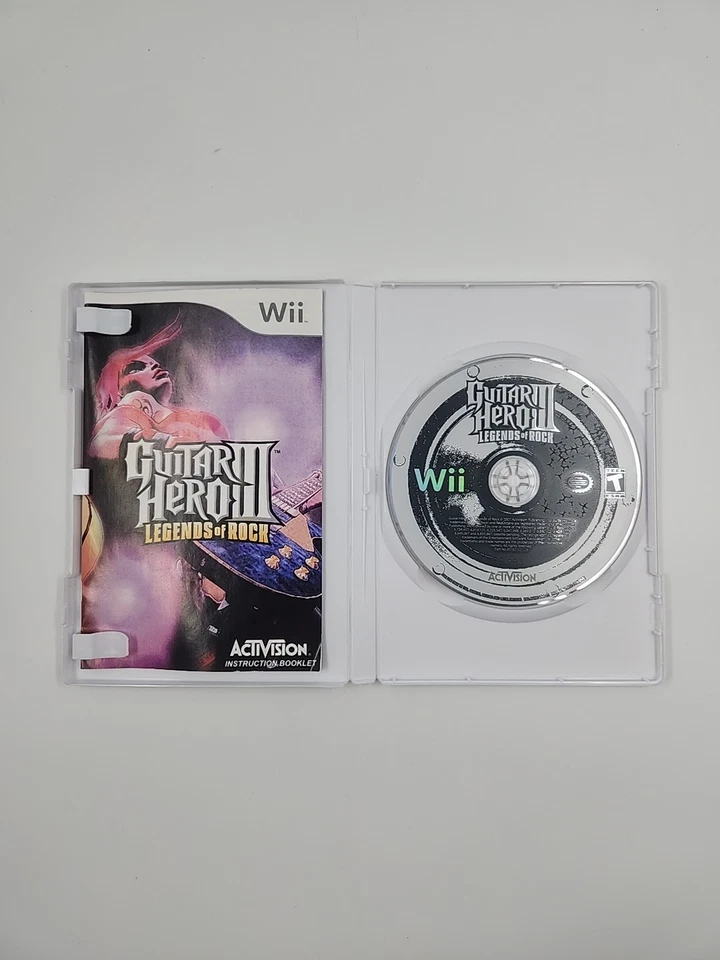 Guitar Hero III 3 Legends of Rock Nintendo Wii Completo En Caja Original Foto 3 de 4