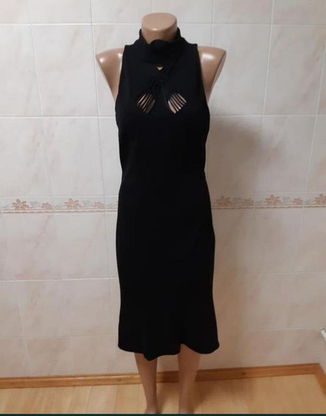 Women Diane Von Furstenberg Dress Black Nylon 36 /