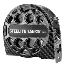 STEELITE Tape Measure 25'FT Foot Stainless Steel Retractable Carbon Fiber