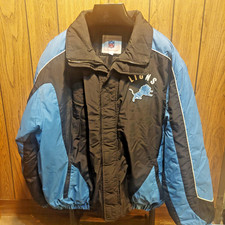 Detroit Lions NFL G-III Sideline Jacket bomber winter XXL blue black