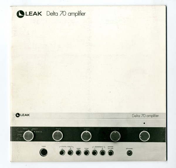 LEAK - DELTA 70 - USER MANUAL - ORIGINAL BOOK