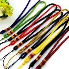 10 Pcs Mixed Color Chinese String Knotted Hand Wrist Lanyard Straps Key Ring Pho
