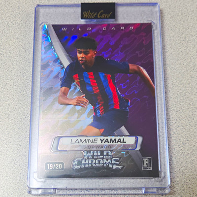 Wild Card Wild Chrome 2025 Lamine Yamal Rookie Chrome WCCL-LY1 #19/20 Barca