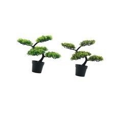 Artificial Bonsai Tree Stable Fake Planter for Office Desk Fireplace Garden