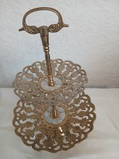 Cake Stand 2 Tier Layer Round Serving Display Platter Food