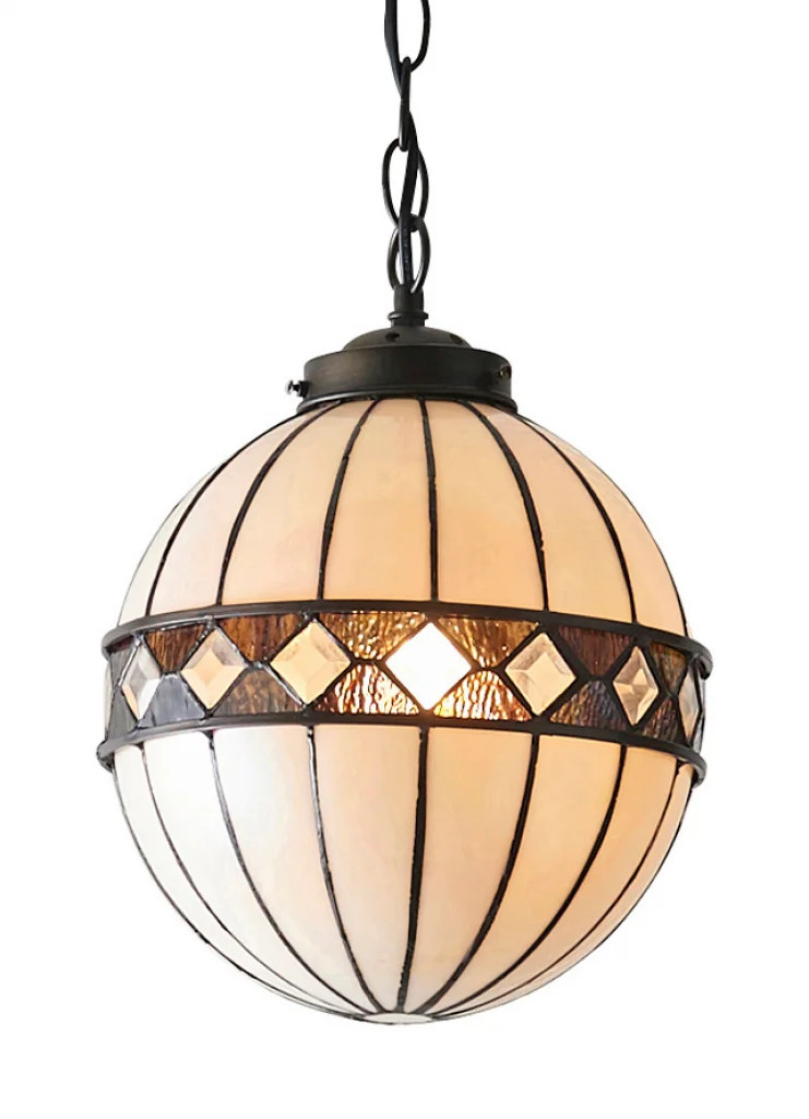 Ceiling Light Bronze Fargo Dark Globe 255mm Interiors 1900 67044