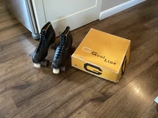 Hyde The Goal Line Roller Skates Mens Sz 12 Black w/ Box Sure Grip Wheels