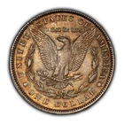 1896 $1 Morgan Silver Dollar - Rainbow Accent Toning - UNC - SKU-D5263