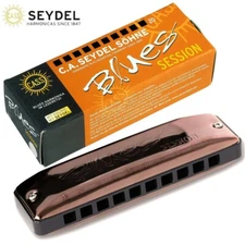 Seydel Sessions Antique Diatonic Harmonica Key of G With Case 10201G-ANTIQUE