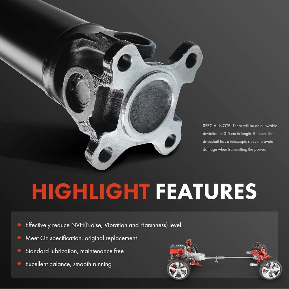 Conjunto de eje de transmisión para BMW E28 535i 1985-1988 E24 635CSi 1985-1989 tracción trasera Foto 4 de 4