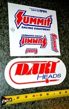 90'S Summit Racing Equipment / Dart Heads Decal Sticker ORIGINAL LOGOS AUTO SHOW