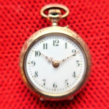 Orologio Da Donna Con Bilanciere A Cilindro, Oro 8K, Buona Funzione, Circa 1915