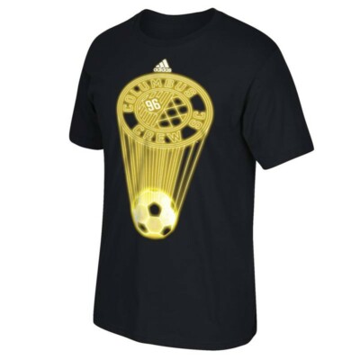 Columbus Crew SC MLS Adidas Men's ''Glow Explode'' Team Graphic Black T-Shirt