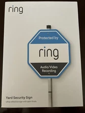 Ring Security Yard Sign Ultra- Reflective Sign With Satin Finish 5565