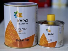 Kapci 625 High Build 2K Automotive Urethane Primer GRAY QUART Kit FREE SHIPPING