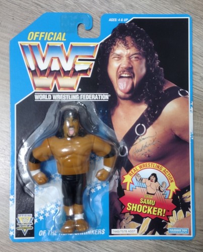 WWF WWE Hasbro Series 10samu of The Head Shrinkers...